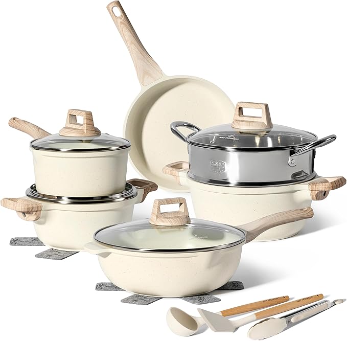 JUST Perfeito bateria de cozinha indução e frigideiras anti-aderentes