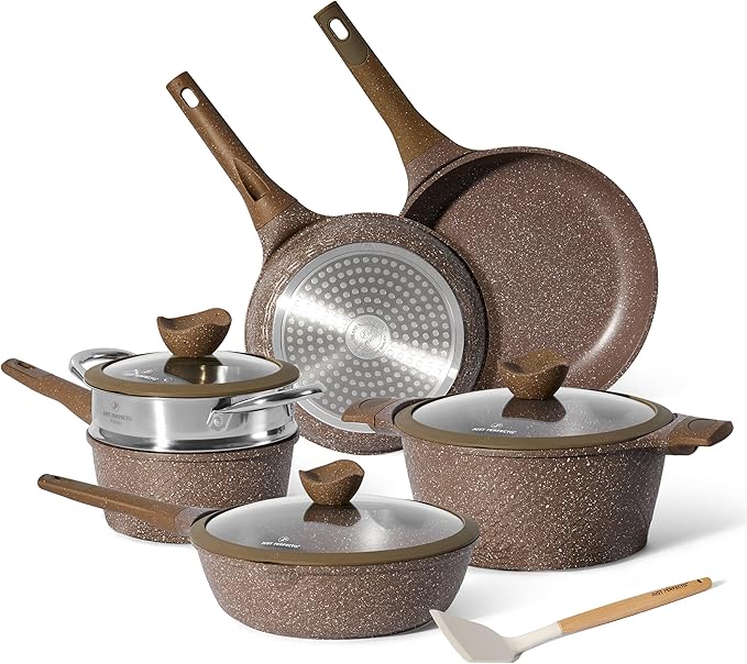 JUST Perfeito Bateria de cozinha indução e frigideiras anti-aderentes